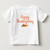 I'm the cutest Thanksgiving pumpkin! ベビーTシャツ (裏面)