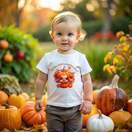 I'm the cutest Thanksgiving pumpkin! ベビーTシャツ