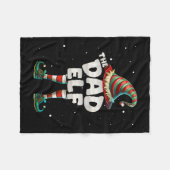 I'm The Dad Elf Family Matching Group Christmas  フリースブランケット (正面(横))