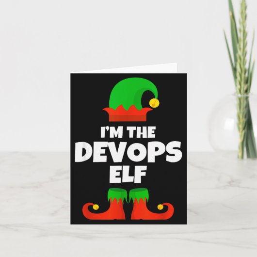 I'm The Devops Elf Family Pajama Christmas Enginee カード (正面)