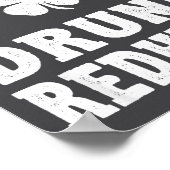 I'm The Drunk Redhead Funny St Patricks Day  ポスター (角)