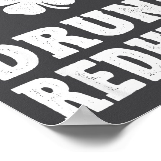 I'm The Drunk Redhead Funny St Patricks Day  ポスター (角)