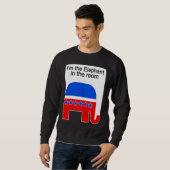 I'm the Elephant in the Room Republican Political スウェットシャツ (正面フル)