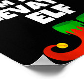 I'm The Elevator Elf Family Pajama Christmas Funny ポスター (角)