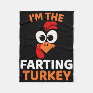 I'm The Farting Turkey フリースブランケット