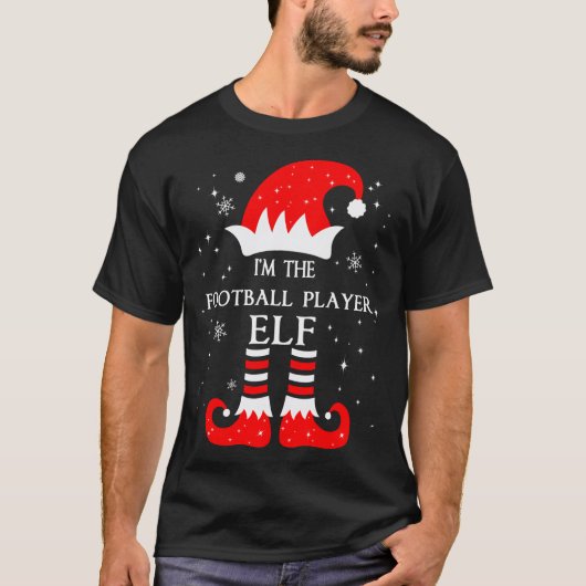 I'm The Football Player Elf Matching Family Group  Tシャツ (正面)