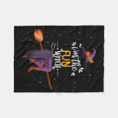 Im The Fun Witch Halloween Matching Group Costume  フリースブランケット (正面(横))