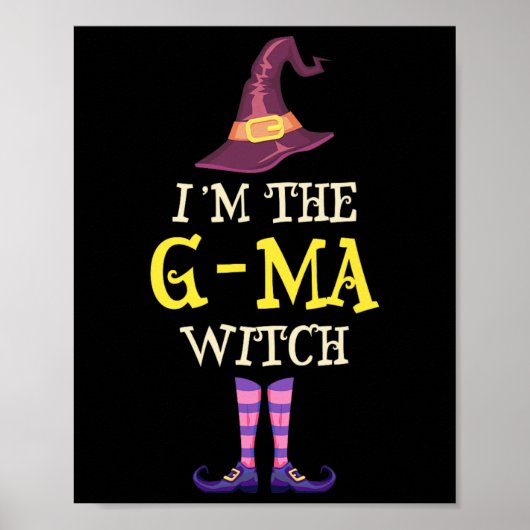I'm The G-ma Witch Costume Halloween Funny Witchy  ポスター (正面)