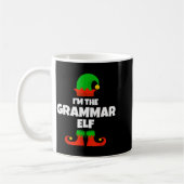 I'm The Grammar Elf Family Pajama Christmas Englie コーヒーマグカップ (左)