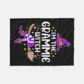 Im The Grammie Witch Halloween Matching Group Cost フリースブランケット (正面(横))