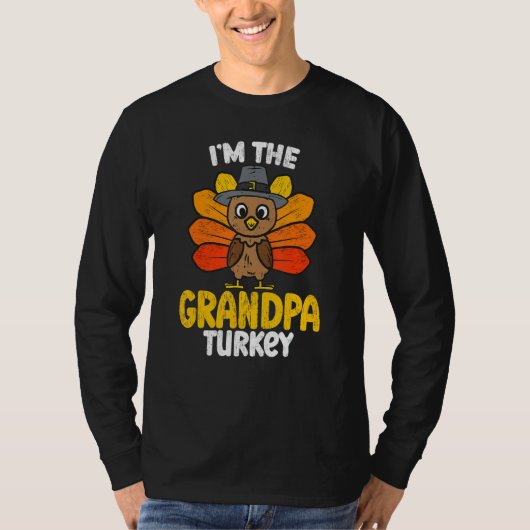 I'm The Grandpa Turkey Happy Thanksgiving 2022 Aut Tシャツ (正面)