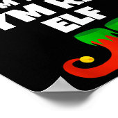 I'm The Gym Rat Elf Family Pajama Christmas Fitnes ポスター (角)