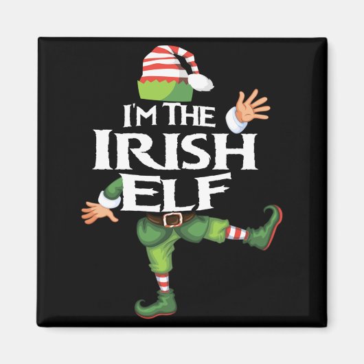 Im The Irish Elf Christmas Eve Xmas Elf Squad Cos  マグネット (正面)