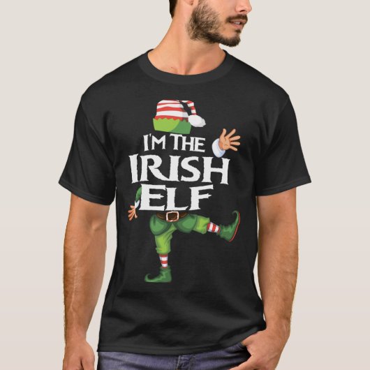 Im The Irish Elf Christmas Eve Xmas Elf Squad Cos Tシャツ (正面)