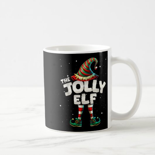 I'm The Jolly Elf Family Matching Group Christmas コーヒーマグカップ (右)