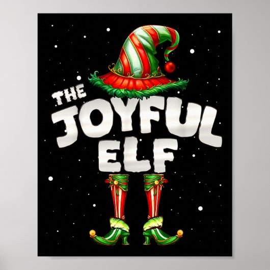 I'm The Joyful Elf Family Matching Group Christmas ポスター (正面)