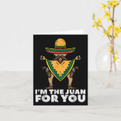 Im The Juan For You おもしろい Cinco De Mayo Mexican Fi カード (黄色い花)