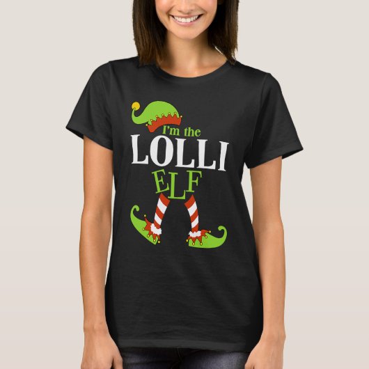 I'm The LOLLI Elf Family Group Matching PJ Christm Tシャツ (正面)