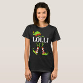 I'm The LOLLI Elf Family Group Matching PJ Christm Tシャツ (正面フル)