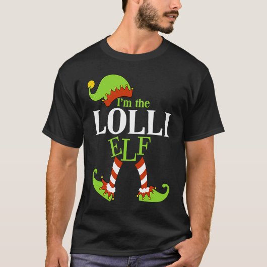 I'm The LOLLI Elf Family Group Matching PJ Christm Tシャツ (正面)