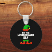 I'm The Lumberjack Elf Family Pajama Christmas Fun キーホルダー (正面)