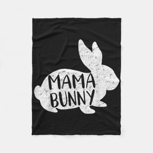 I'm The Mimi Bunny Easter Funny Easter Mother's Da フリースブランケット (正面)