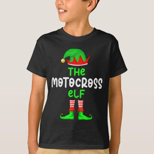 I'm The Motocross Elf Dirt Bike Christmas Matching Tシャツ (正面)