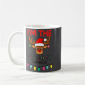 I'm The Nanny Reindeer Family Christmas Matching G コーヒーマグカップ (左)