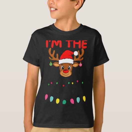 I'm The Nanny Reindeer Family Christmas Matching G Tシャツ (正面)