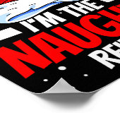 I'm The Naughty Reindeer Family Matching Christmas ポスター (角)