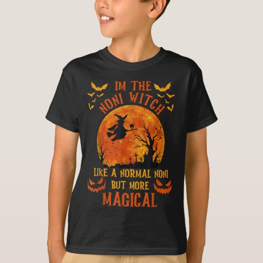 I'm The Noni Witch Like A Normal Grandma Halloween Tシャツ (正面)