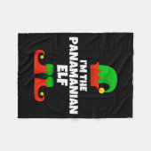 I'm The Panamanian Elf Family Pajama Christmas Fun フリースブランケット (正面(横))