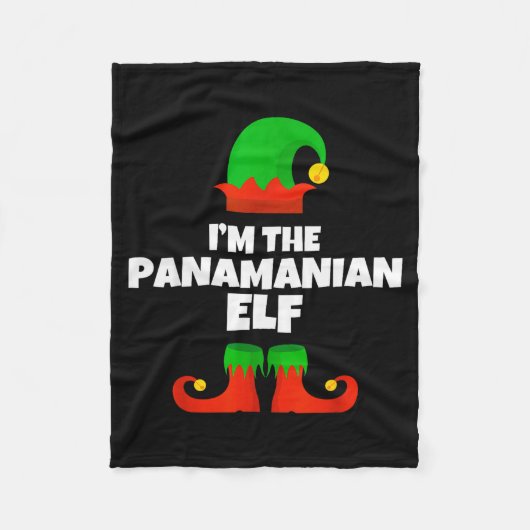I'm The Panamanian Elf Family Pajama Christmas Fun フリースブランケット (正面)