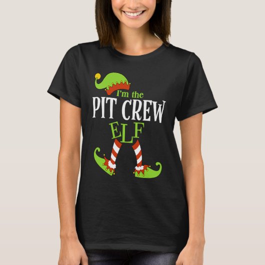 I'm The PIT CREW Elf Family Group Matching PJ Chri Tシャツ (正面)