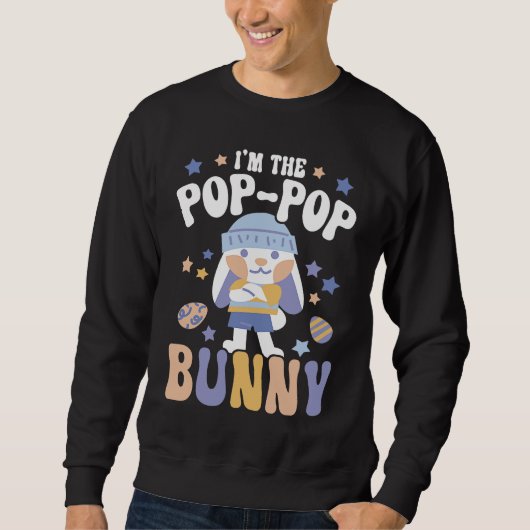 I'm The Pop Pop Bunny Rabbit Whisperer Animal Bunn スウェットシャツ (正面)