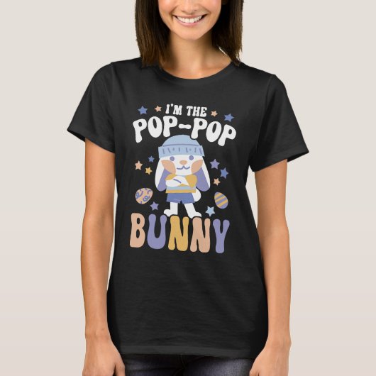 I'm The Pop Pop Bunny Rabbit Whisperer Animal Bunn Tシャツ (正面)
