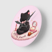 I'm the Princess ラウンド壁時計 (傾斜)