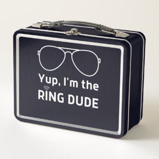 Im the ring dude funny wedding ring kids メタルランチボックス
