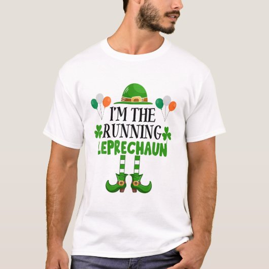 I'm The Running Leprechaun St Patricks Day Runner Tシャツ (正面)