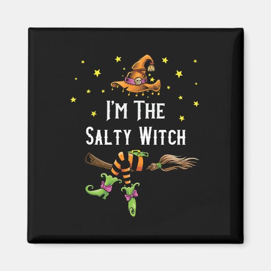 Im The Salty Witch Halloween Matching Group Costum マグネット (正面)