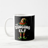 I'm The Singing Elf Family Matching Group Christma コーヒーマグカップ (左)