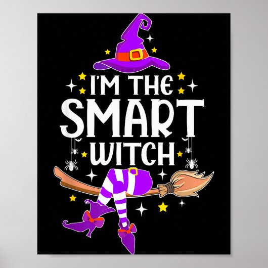I'm The Smart Witch Halloween Matching Group Costu ポスター (正面)
