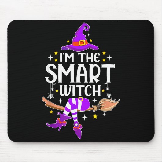 I'm The Smart Witch Halloween Matching Group Costu マウスパッド (正面)