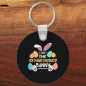 Im The Software Engineer Bunny Developer Easter  キーホルダー (正面)