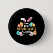 Im The Software Engineer Bunny Developer Easter  缶バッジ (正面)
