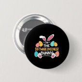 Im The Software Engineer Bunny Developer Easter  缶バッジ (正面&裏面)