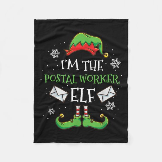 Im The Stal Worker Elf Christmas  フリースブランケット (正面)