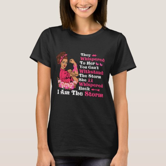 I'm The Storm Strong Women Breast Cancer Warrior Tシャツ (正面)