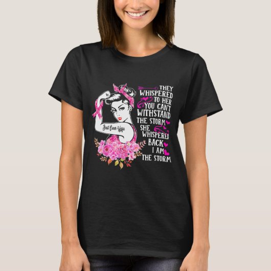 I'm The Storm Strong Women Breast Cancer Warrior Tシャツ (正面)