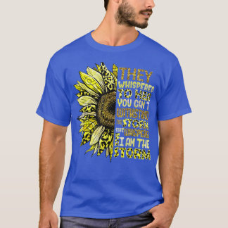 Im The Storm Sunflower Gold Childhood Cancer Aware Tシャツ